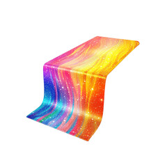 Wall Mural - Abstract Rainbow Galaxy Swirl Fabric Drape