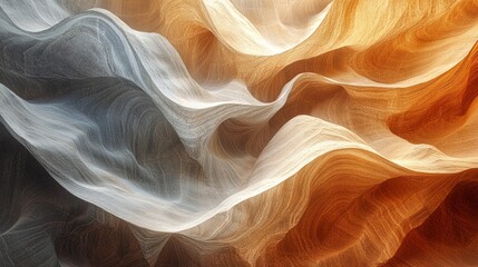 Aufkleber - Vibrant hues flow seamlessly through undulating textures that evoke the majesty of a canyon landscape during twilight. Nature’s palette reveals layers of color and form