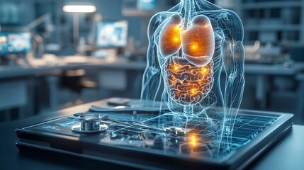 Poster - Advanced medical research facility featuring a virtual twin of the entire gastrointestinal system