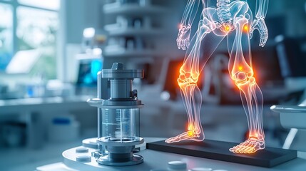 Poster - A photograph showcasing the interior of a state of the art orthopedic research lab
