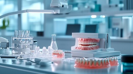 Poster - Cutting Edge Virtual Twin of Oral Cavity Showcasing Gum Disease and Cancer Lesions from Smoking in a Research Lab Setting Highlighting Advancements in Dental and Medical Technology