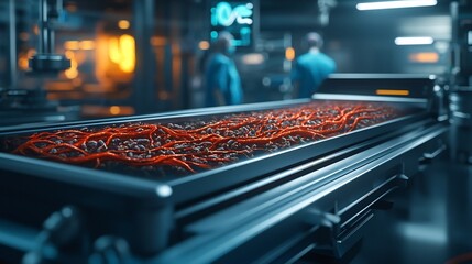 Aufkleber - a futuristic diagnostics platform featuring a virtual twin model of blood vessels showcasing blockag