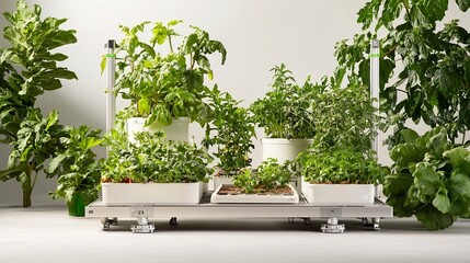 Poster - advanced smart farming setup with virtual twin monitoring irrigation schedules and weather patterns 