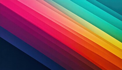 Wall Mural - abstract colorful gradient with waves and lines vibrant blur minimalist paper 2d carve effect minima