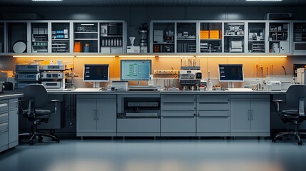 Poster - photograph of silicon wafers being processed in a manufacturing facility with a virtual twin system 