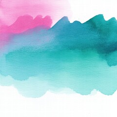 Aufkleber - a vibrant watercolor splash showcasing shades of pink, blue, and green, perfect for artistic backgro