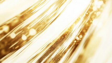 Poster - Dynamic golden light streams abstract art digital creation vibrant environment close-up conceptual beauty