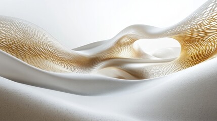 Poster - Dynamic flowing textures abstract art studio minimalist style close-up view contemporary design concept