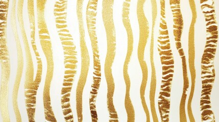 Poster - Abstract golden stripes pattern digital artwork graphic design modern aesthetic close-up view textured background for creative projects
