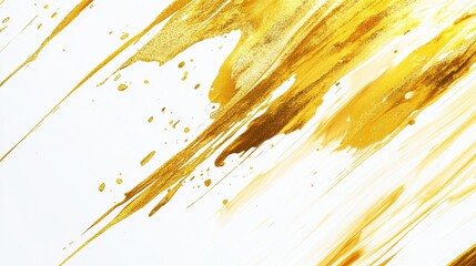 Poster - Dynamic gold splash action art studio environment abstract design artistic viewpoint creative concept for visual impact