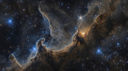 Wall Mural - Celestial Nebula Cosmic Dust and Starry Expanse