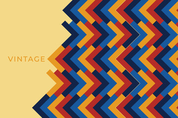 Fototapete - Abstract triangle pattern background, seamless triangle pattern, triangle pattern with vintage color.