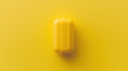 Poster - Bright Yellow Case on Vibrant Yellow Background for Modern Design