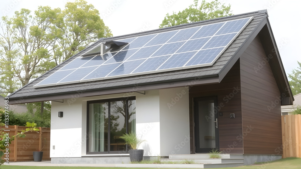 site location image house site landscape design natural materials light colours glass modern style  solar panels green roof light colours pitched roof big site zoom out site location