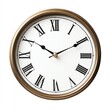 © Chanida - Classic round clock with Roman numerals on a white background.
