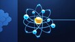 © ikksajaa - Atomic Structure Electrons Orbiting Nucleus Model