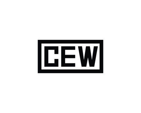 CEW logo design vector template. CEW