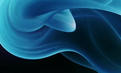 Poster - abstract blue and purple liquid wavy shapes futuristic banner. glowing retro waves vector background