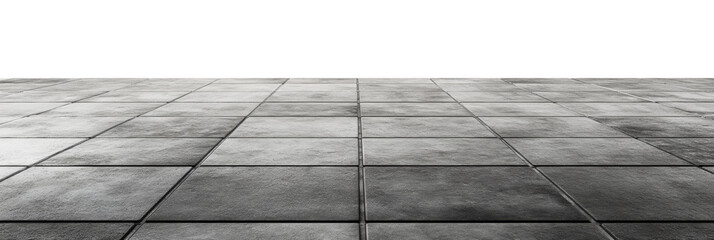 Aufkleber - Gray Tile Floor on transparent Background