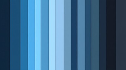Poster - Abstract Shades of Blue Vertical Stripes Background Image Design