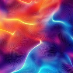 Wall Mural - abstract colorful wave pattern background