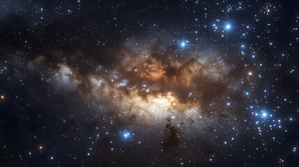 Wall Mural - Celestial Nebula Starfield Cosmic Dust Cloudscape