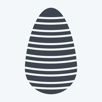 Icon Shen Ring. related to Fabric symbol. glyph style. simple design editable