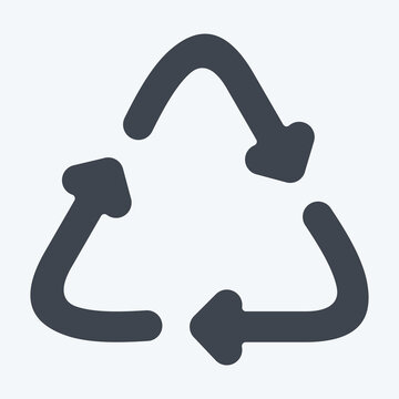 Icon Eco Friendly. related to Fabric symbol. glyph style. simple design editable