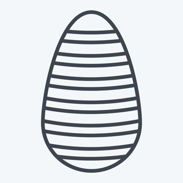 Icon Shen Ring. related to Fabric symbol. line style. simple design editable