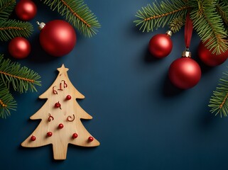 Wall Mural - christmas tree and decorations