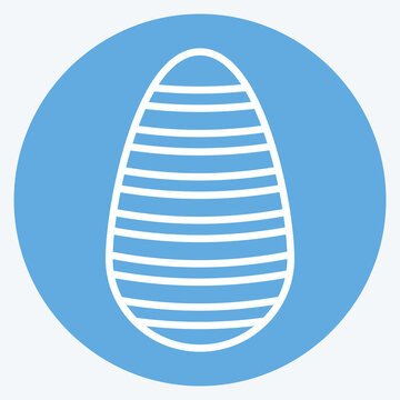 Icon Shen Ring. related to Fabric symbol. blue eyes style. simple design editable