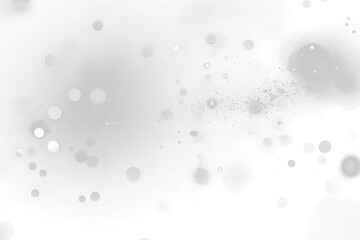 Poster - Abstract grayscale Transparent  bokeh background with bright particles and dust.
