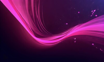 Poster - abstract purple wave dynamic motion background