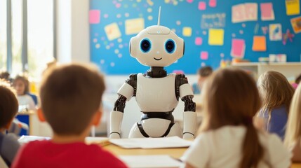 Poster - Classroom Robot Engaging with Curious Young Learners