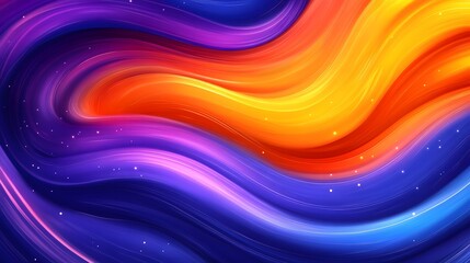 Aufkleber - Abstract colorful wave background with vibrant hues and swirling motion.