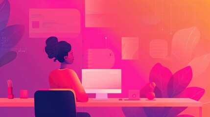 background hero section image for a marketing agency, mordern, minimal