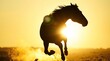 © Digital Artist - With the light source positioned to highlight minute subject features, this extreme macro close-up shows a running horse silhouetted against a brilliant backlight.