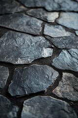 Wall Mural - Black Stone Floor