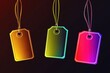 © umar - Colorful Discount Tags on Dark Background