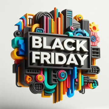 Black Friday 3d logo