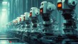 © Usman - Automated robotics assembly line modern factory industrial technology high-tech environment futuristic viewpoint innovation concept