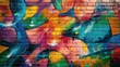 © Cemplaxxstd - Vibrant Graffiti Art on Brick Wall: A Symphony of Colors