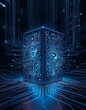 © Kiki - A minimalist illustration of a glowing quantum computer