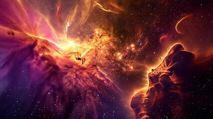Wall Mural - a colorful space filled with lots of stars, a vibrant tapestry of stars and cosmic dust in a wide ga