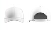 © gendis - White Baseball Cap Mockup: Front and Back View