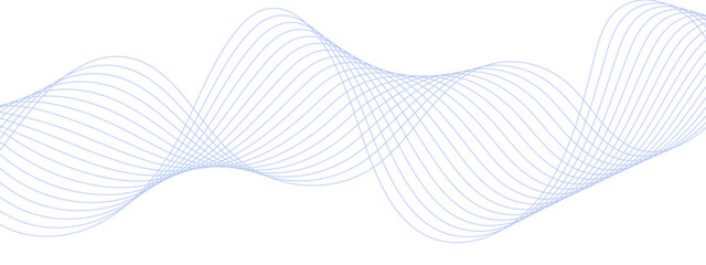 Poster - Abstract colorful modern stream wave and curve lines. Frequency sound wave lines and technology curve lines. Digital concept banner, flyer, cover, brochure, technology, science, data. 