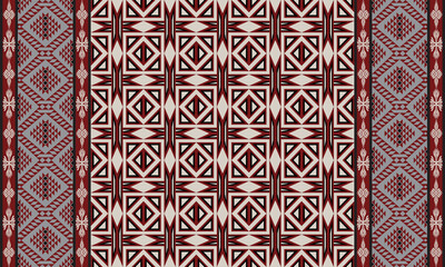 Naklejka na meble A brown Navajo design with sharp geometric lines. and has bright colors They represent the elements such as mountains, rivers, and the animals that surround them. For pants, rugs,home decoration.