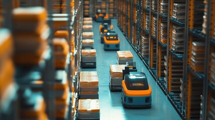 Poster - Automated Robots Navigating in a Modern Warehouse Environment for Efficient Inventory Management and Streamlined Logistics Operations