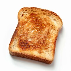 Poster - Close up of toasted white bread with melted butter, creating a delicious breakfast treat