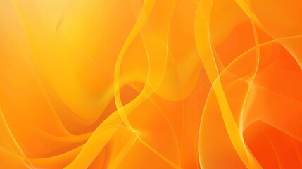 Wall Mural - A vibrant abstract background featuring flowing orange and yellow hues creating a warm and energetic atmosphere